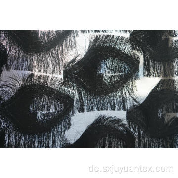 Handgeschnittener Jacquard-Stoff aus 100% Polyester-Wimpern